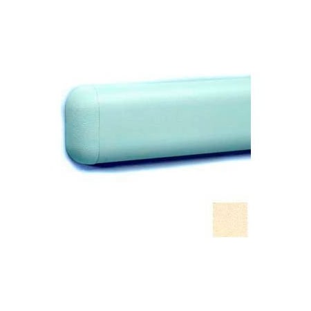 Pawling Wall Guard W/Rounded Top & Bottom Edges, Aluminum Retainer, 2-516"H x 12'L, Pale Yellow WG-3-12-263